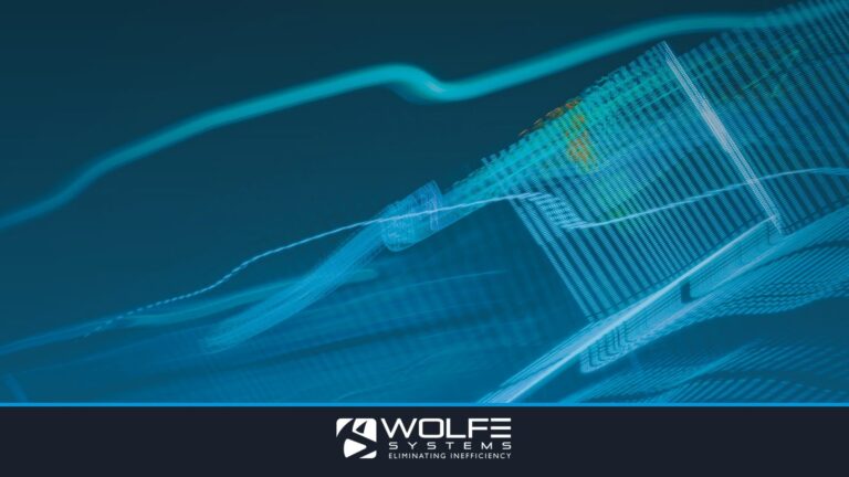 Abstract digital artwork with blue light streaks on a dark background, creating a futuristic feel.