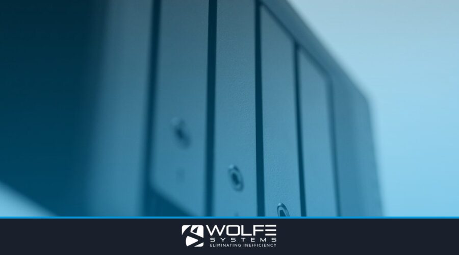 Detailed view of a black data storage unit highlighting modern technology and data management.